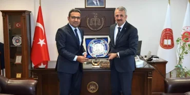 Vali Sezer'den İdare Mahkemesi Başkanı Ayna'ya Ziyaret