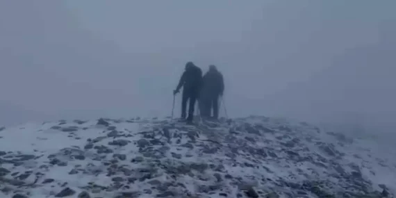 Uludağ Zirvesi Karla Kaplandı