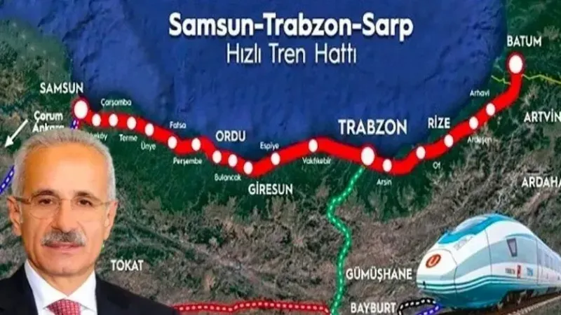 Ankara-Trabzon  yüksek hızlı trenle 4,5 saate düşecek